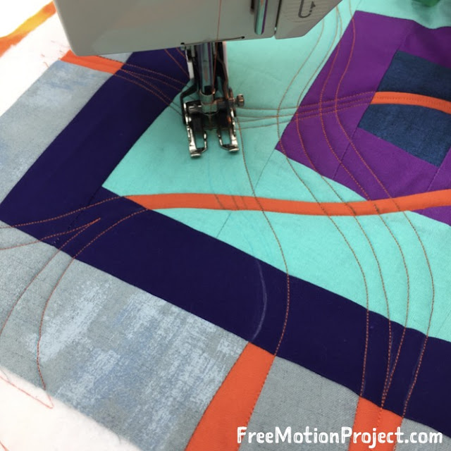 The Free Motion Quilting Project Quilting an Improv Quilt