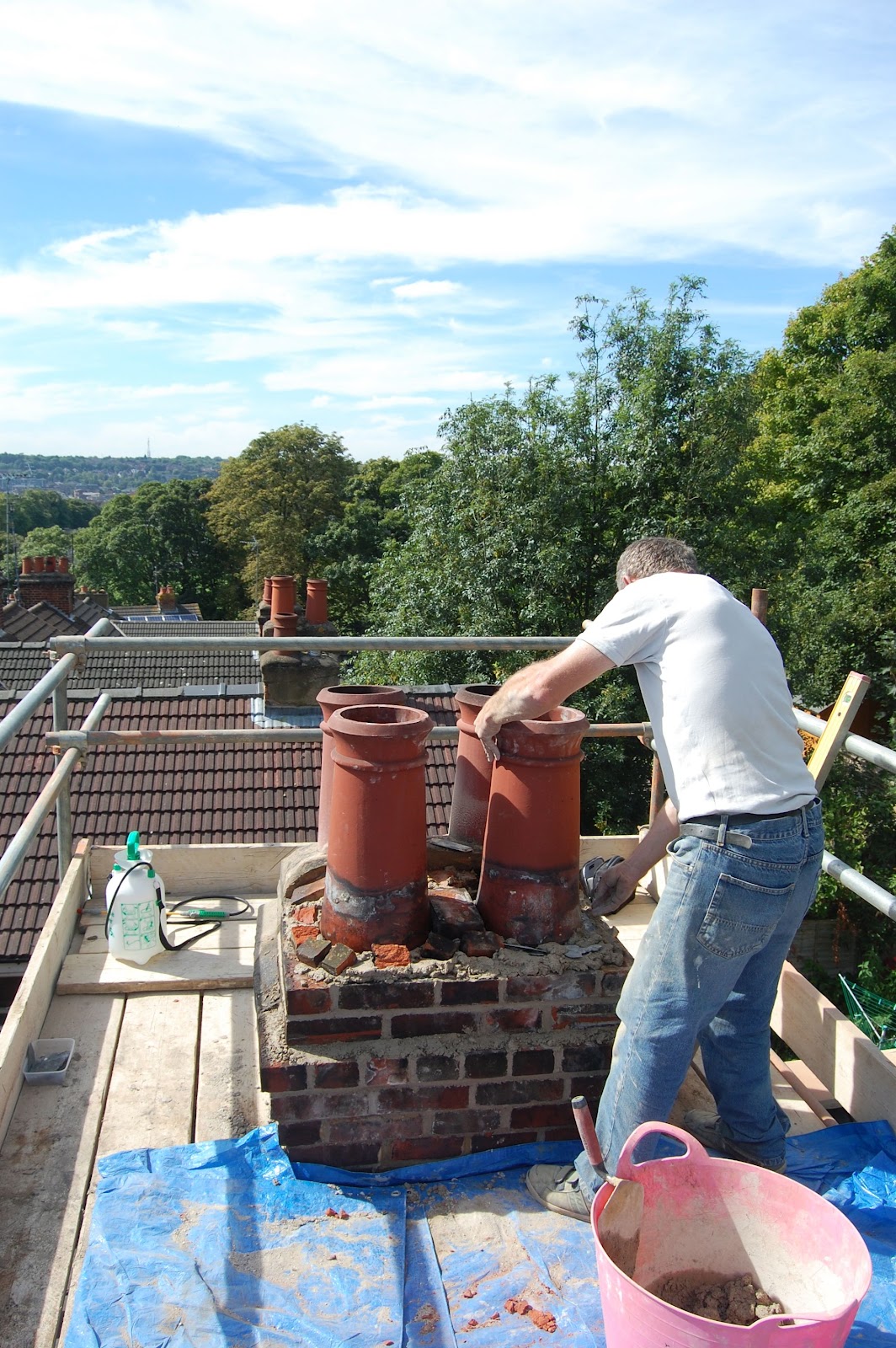 Look what we got on eBay chimney pots 'new' old terracotta clay