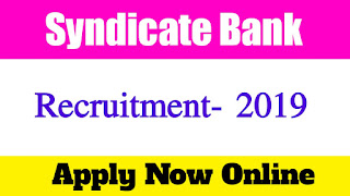 Recruitment of Special Officer In Syndicate Bank