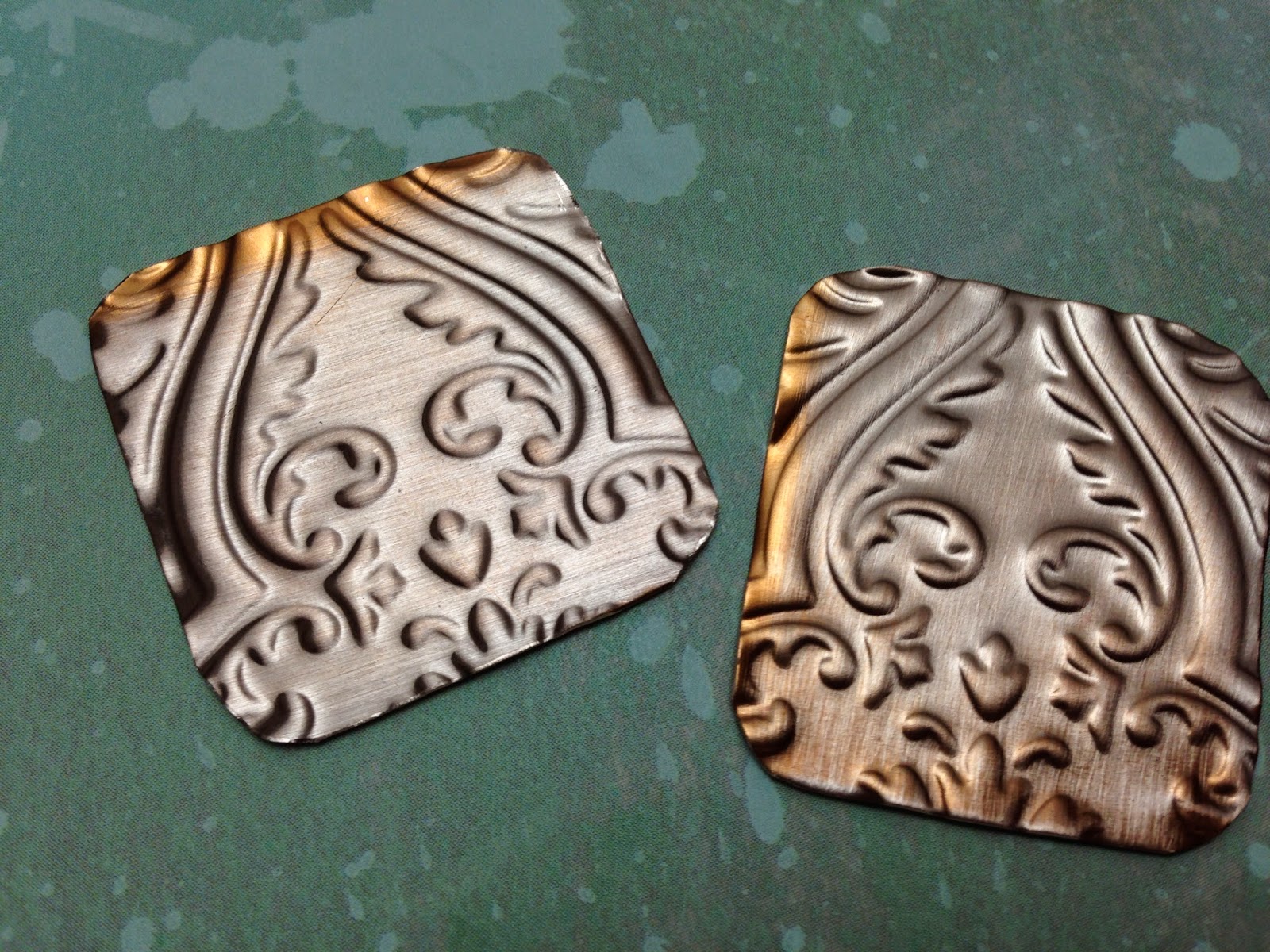 Playing With Paint USING A CUTTLEBUG MACHINE TO EMBOSS METAL