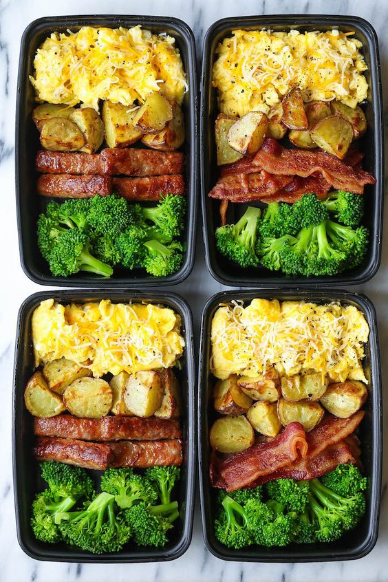 Now you can sleep in and eat a filling and hearty breakfast ALL WEEK LONG! Eggs, bacon or sausage, roasted potatoes and broccoli! I'm finally home. And I'm back to my old self with my favorite routine… More