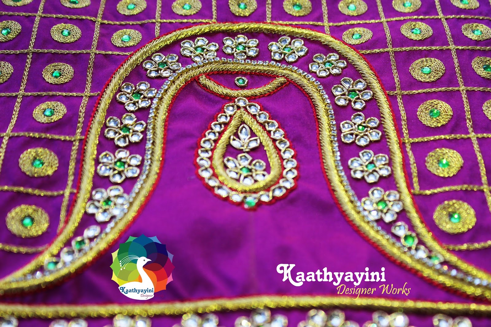 Kaathyayini Designer Works: Bridal Vanki Design Blouse