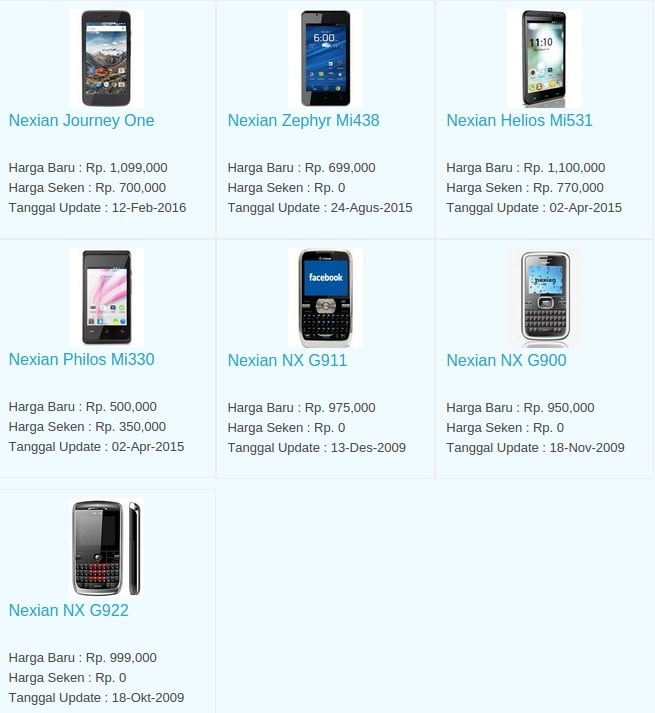 Harga Hp Terbaru Nexian Agustus 2016 Harga Hp Terbaru Nexian Agustus 2016