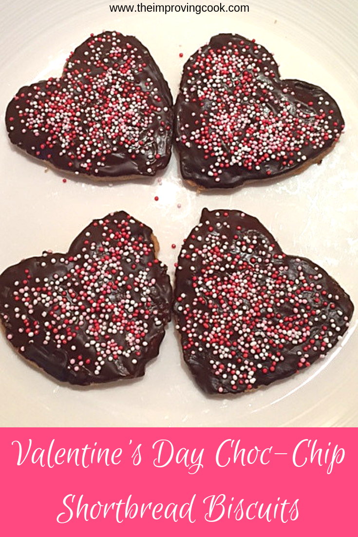 Valentine's ChocChip Shortbread Biscuits