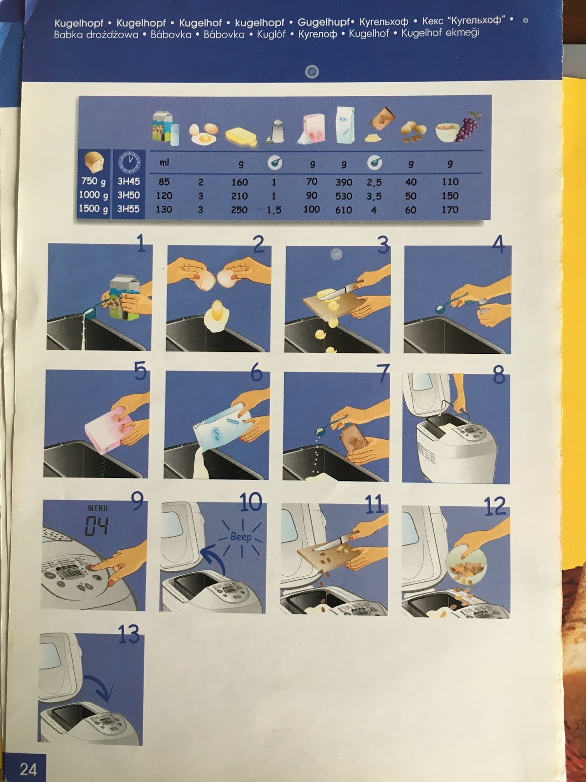 Moullinex Home Bread Recipe Book Moulinex home bread XXL Recipe book