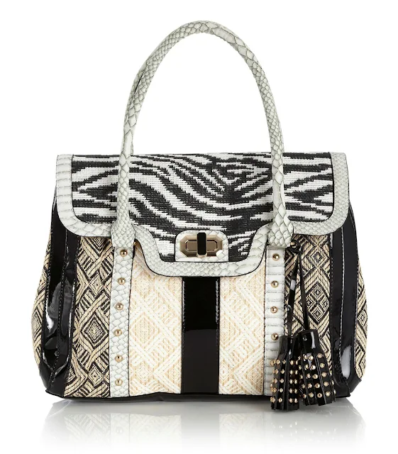 zebra print handbag