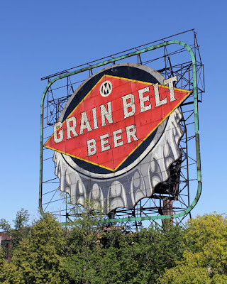 Grain Belt beer sign in Minneapolis Minnesota