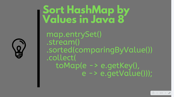 How to sort HashMap by values in Java 8