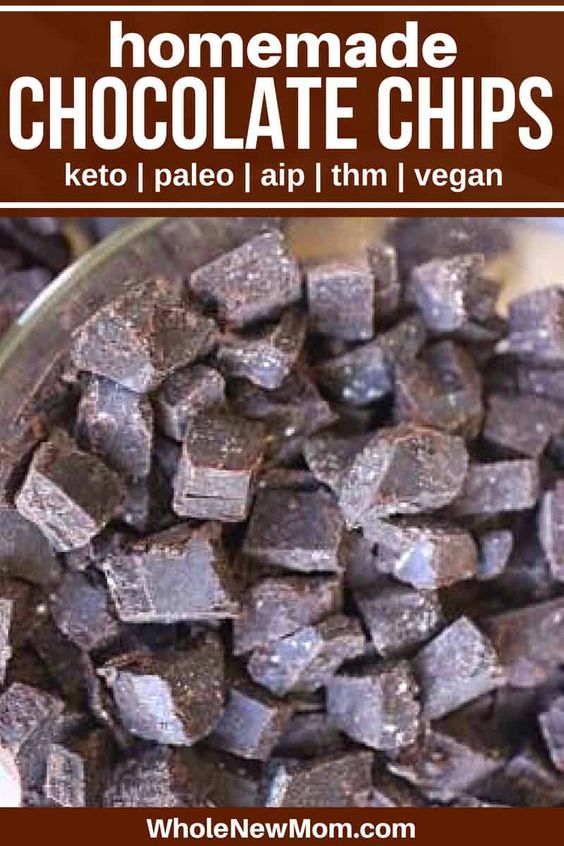 Homemade Chocolate or Carob Chips The Healthy Recipes Breakfast