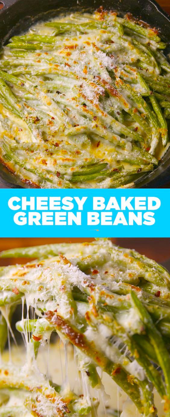 Cheesy Baked Green Beans Recipe - Joki's Kitchen
