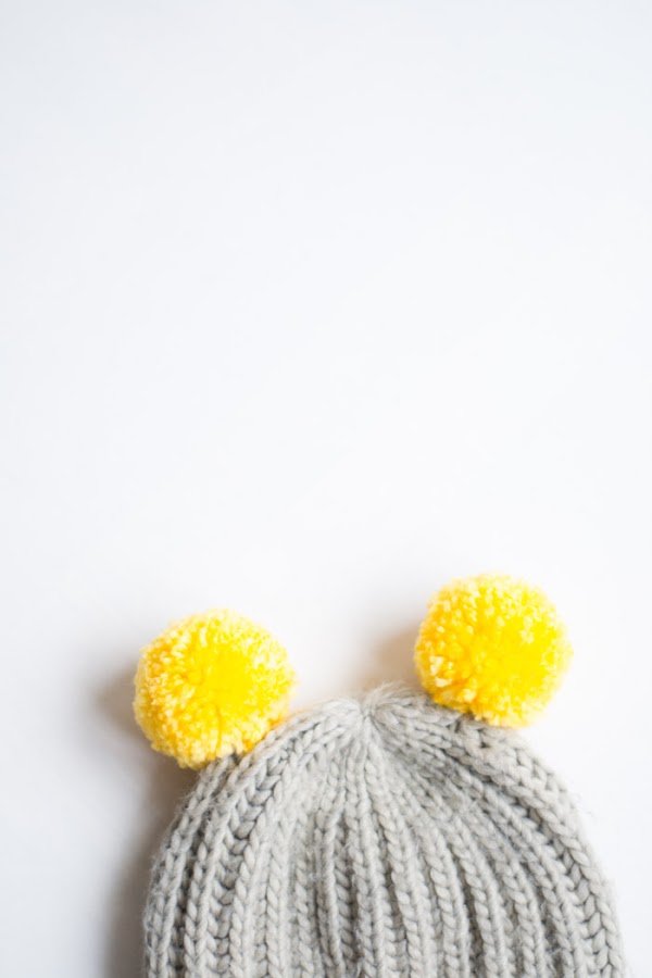 Gorro con pompones diy exprés