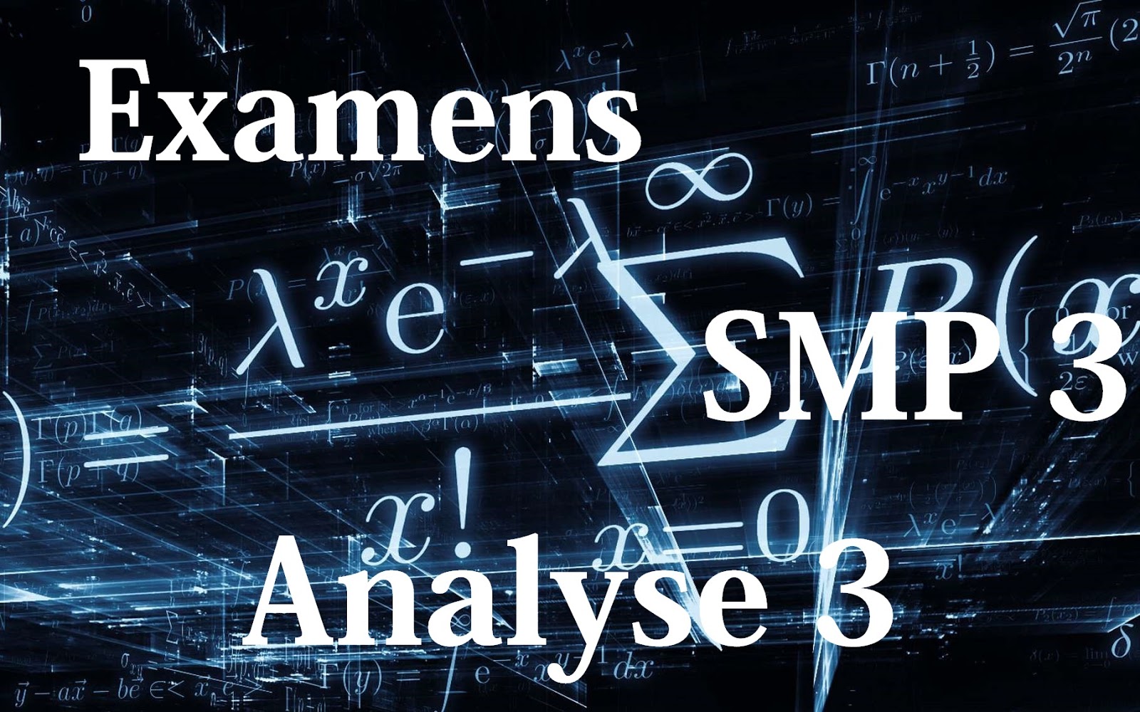 Examens Corriges Analyse 3 Smp Semestre S3 Pdf Eprepare