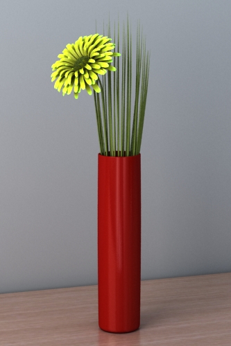 vase flower 3d model