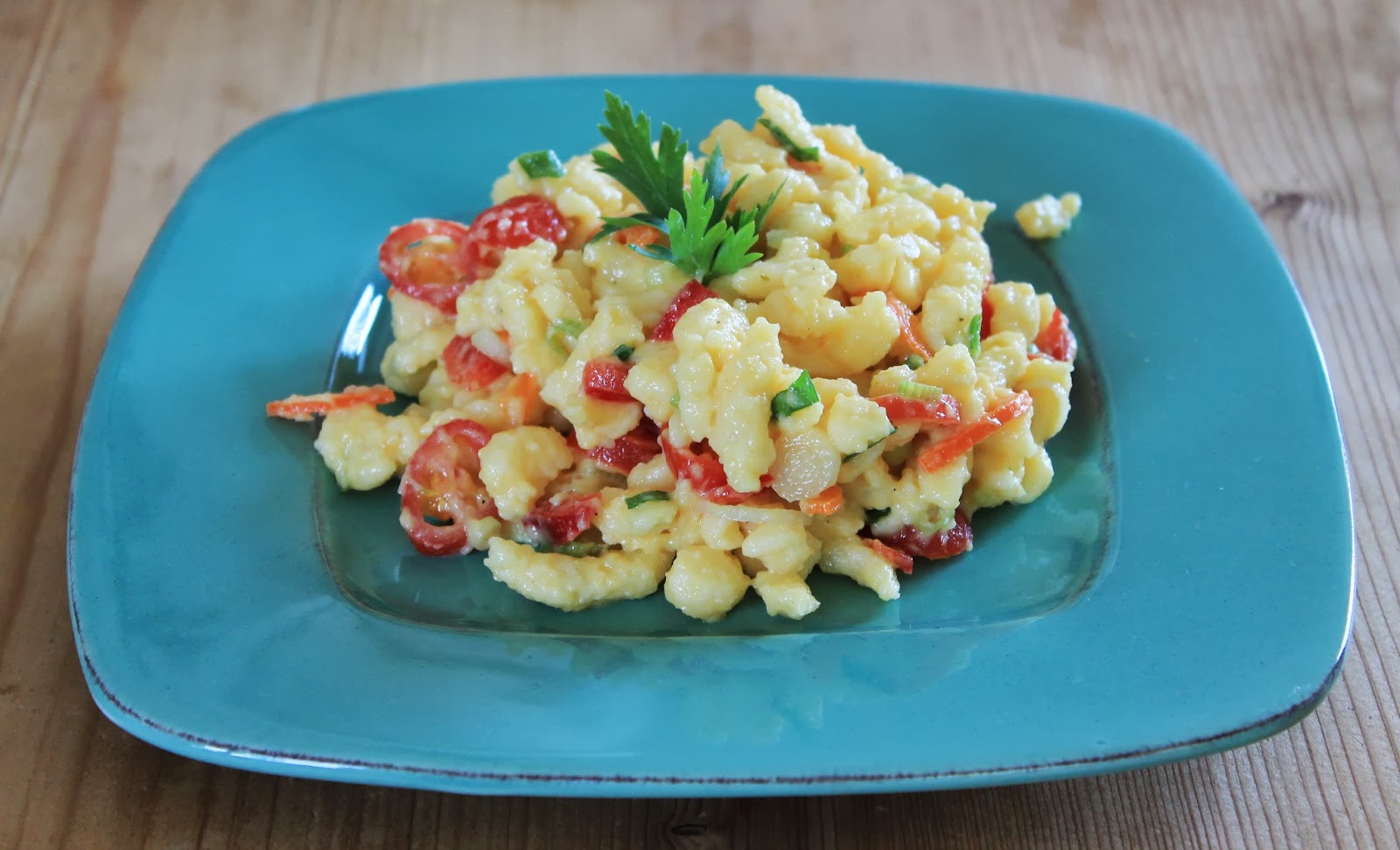 Svenja&amp;#39;s Koch- und Backblog: Spätzle-Salat