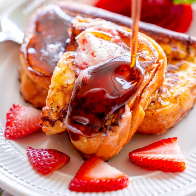 Strawberry Jam French Toast With Strawbarry Butte
