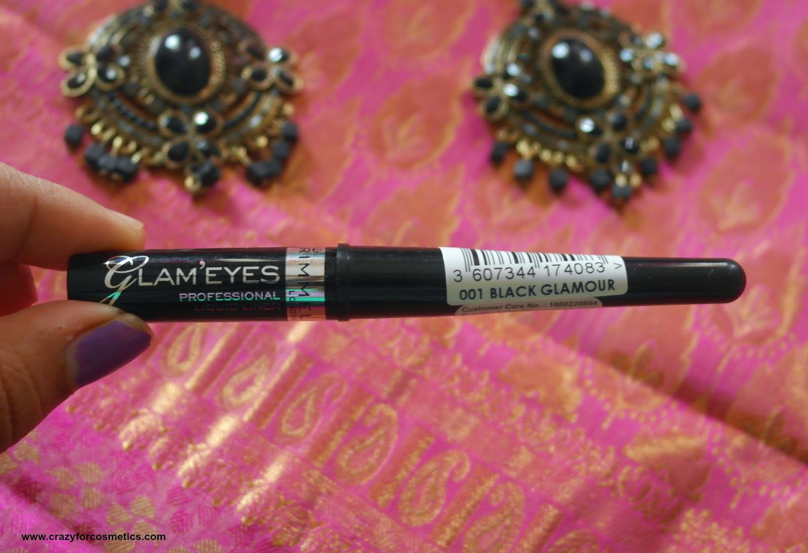 Rimmel London Black Liquid Liner Glam eyes professional eyeliner packaging
