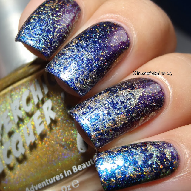 Fun Lacquer Frost(H), Stamping Plate BM-XL211 & Superchic Lacquer Wonderwall Fun Lacquer Frost(H), Stamping Plate BM-XL211 & Superchic Lacquer Wonderwall