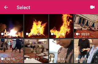 Select video you want to reverse
