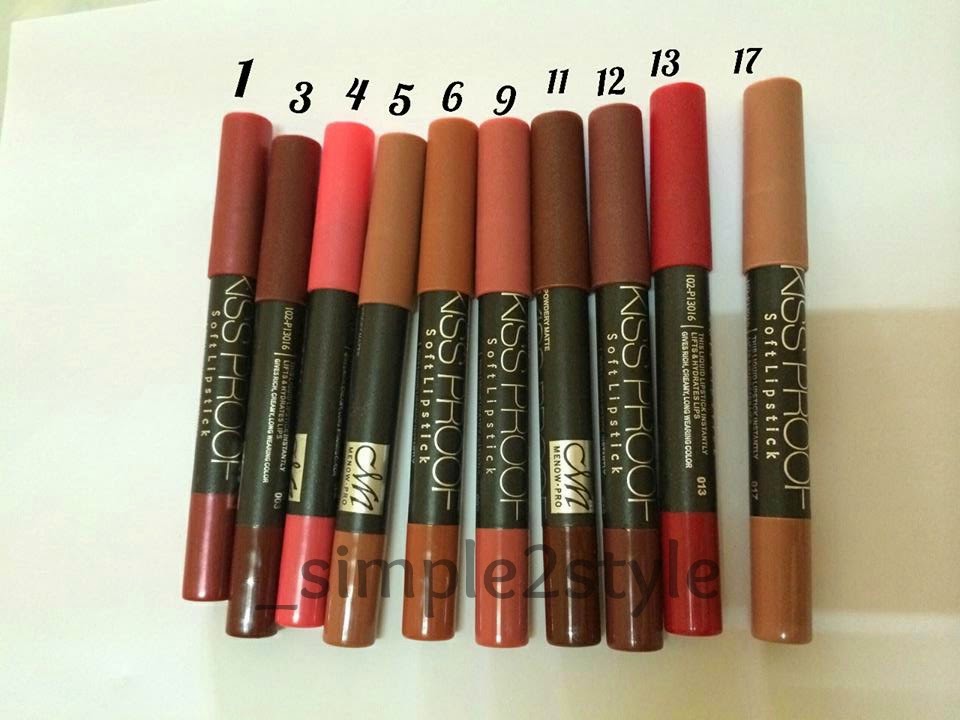 SIMPLETOSTYLE READY STOCK KISS PROOF MATTE LIPSTICK