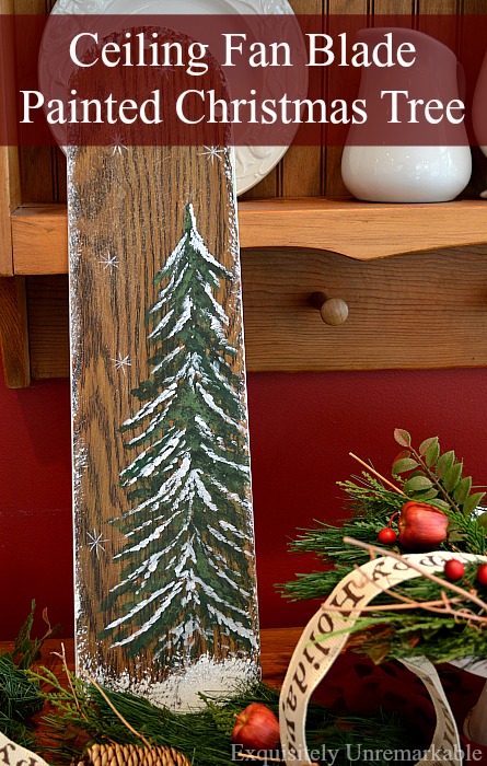 Ceiling Fan Blade Christmas Sign DIY pinterest pin