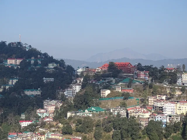 View of Shimla from mall road