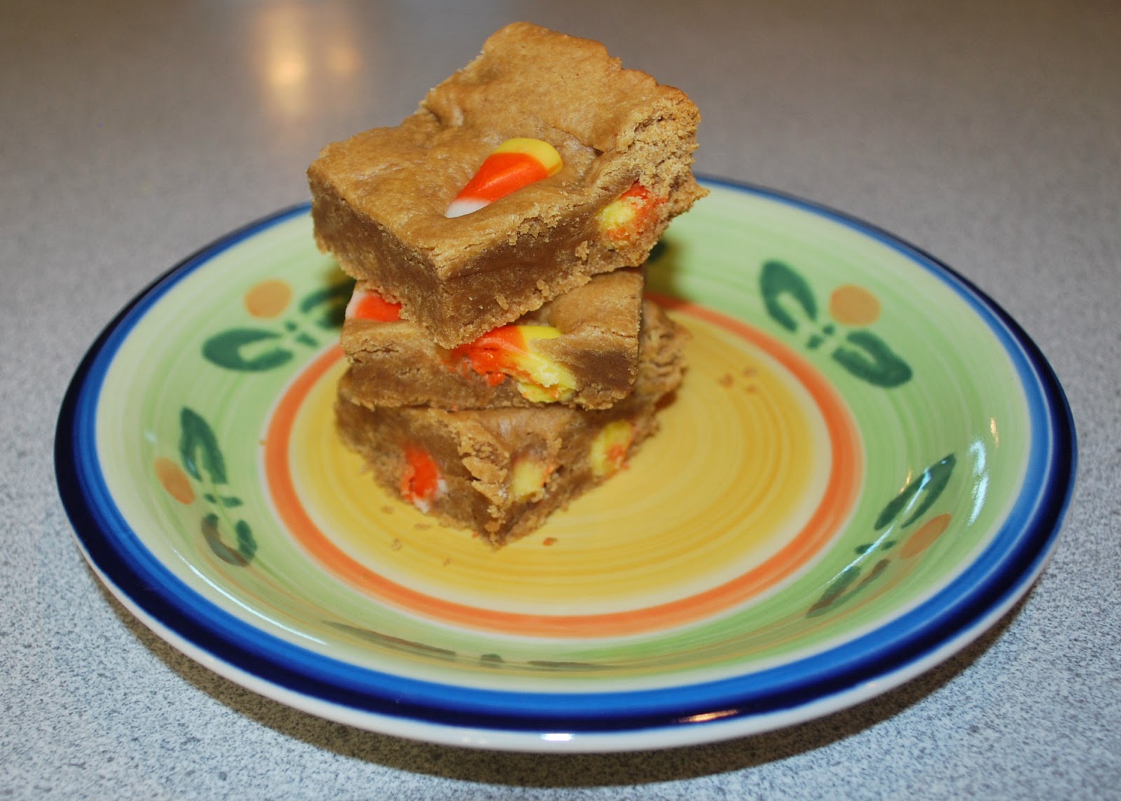 Carney's Culinary Creations 73 Peanut Butter Candy Corn Cookie Bars