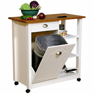 Stainless steel kitchen carts on wheels Photo cart on wheels for kitchen deluxe feautred with large size dustbin extra multifunctional