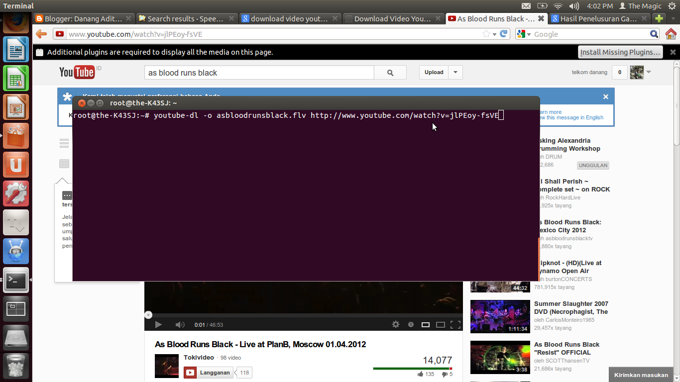 Install missing content. Install missing content