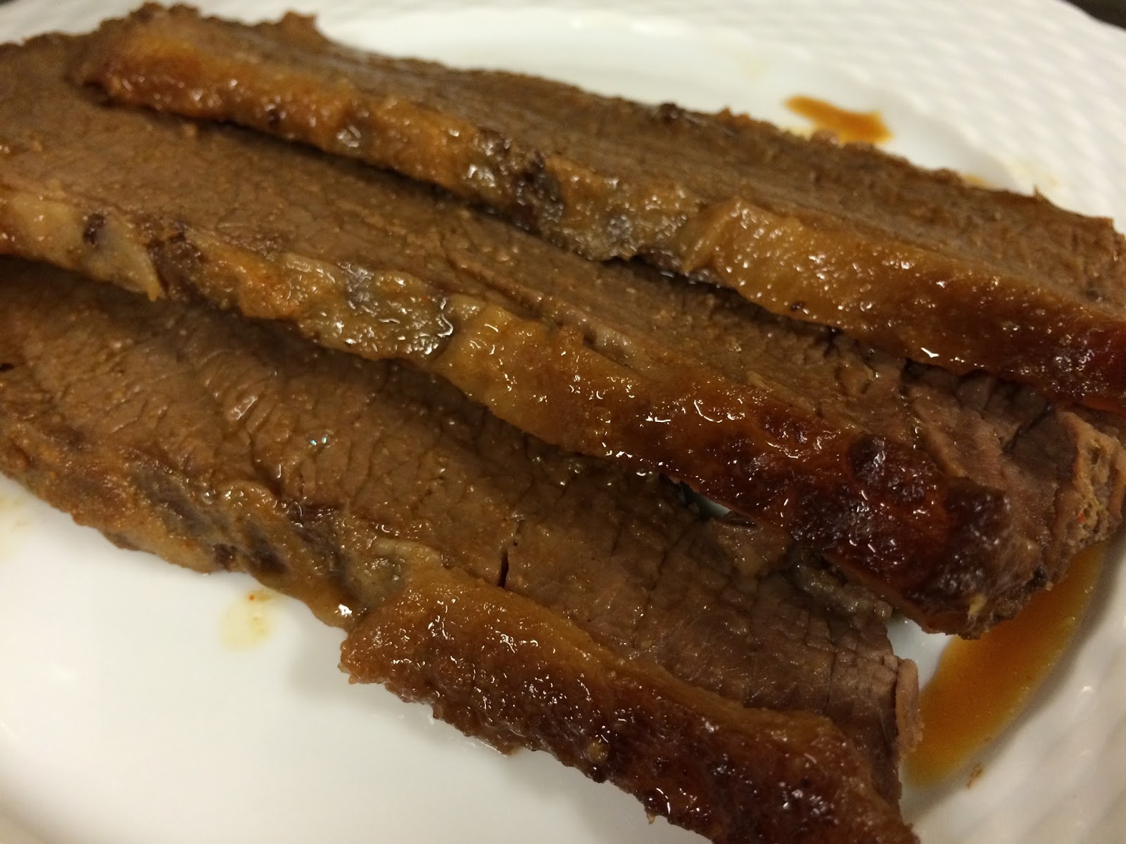 Ginger Brisket With Sweet Cherry Wine Sauce Recipe