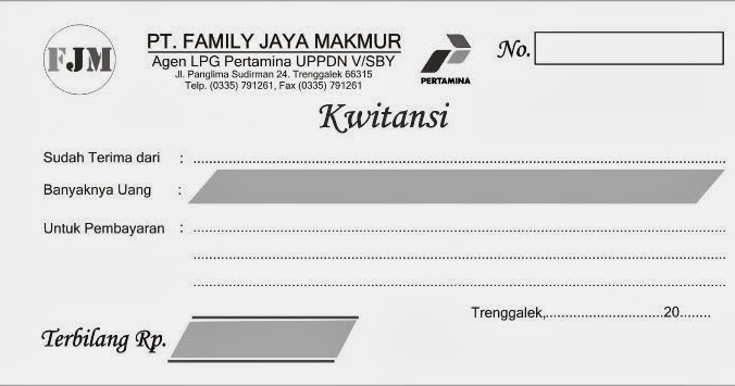 Contoh Nota Pembelian Toko Garumah