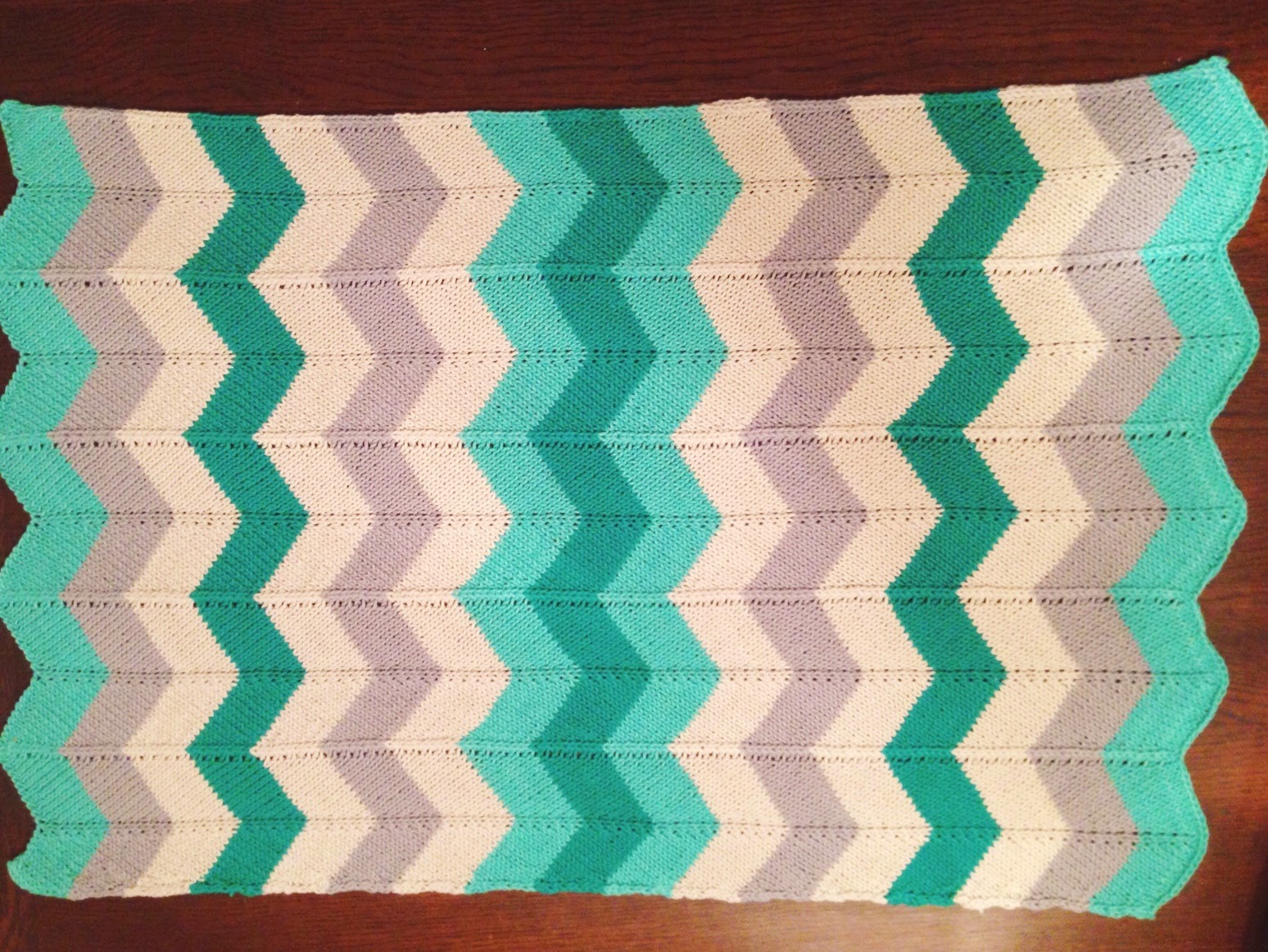Chevron Baby Blanket iKNITS