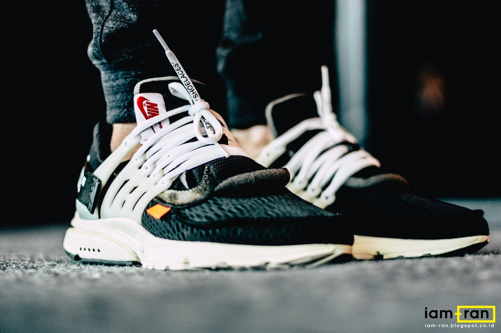 nike presto on feet