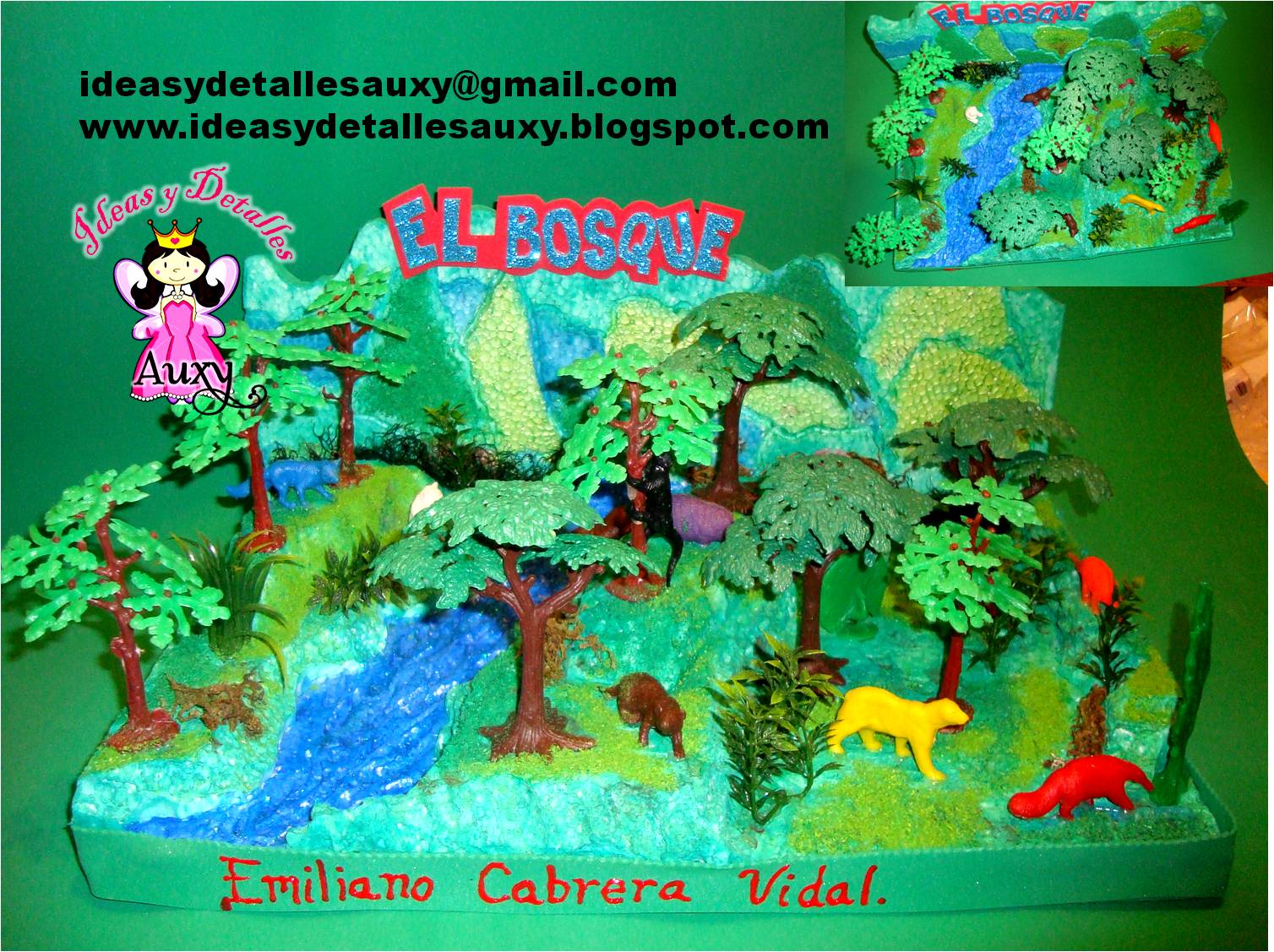 Ideas y Detalles Auxy MAQUETA DE BOSQUE Ideas y Detalles Auxy MAQUETA DE BOSQUE