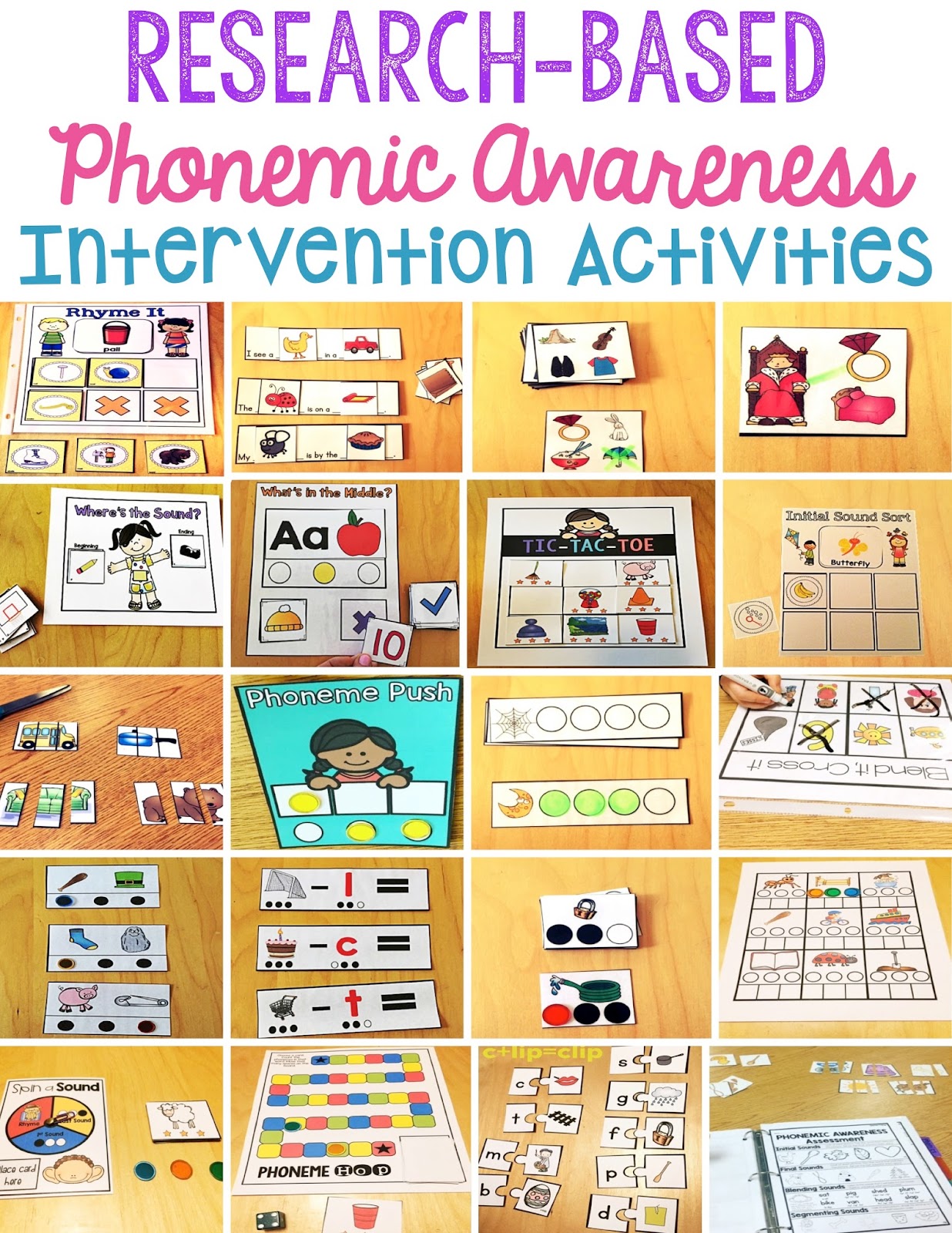 Sarah's First Grade Snippets: Phonemic Awareness Intervention Pack: Part 2