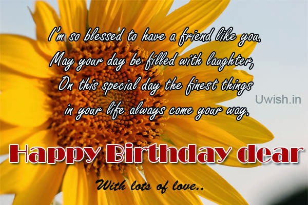 Happy birthday Dear e greetings and wishes, with lots of love.