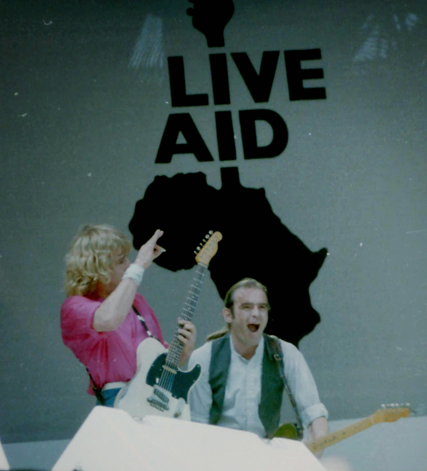Seizoensgebonden Status Quo Live Aid Wembley stadium London England