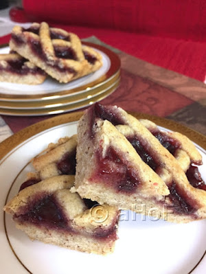 Raspberry, Linzer Squares, Linzer bars, recipe