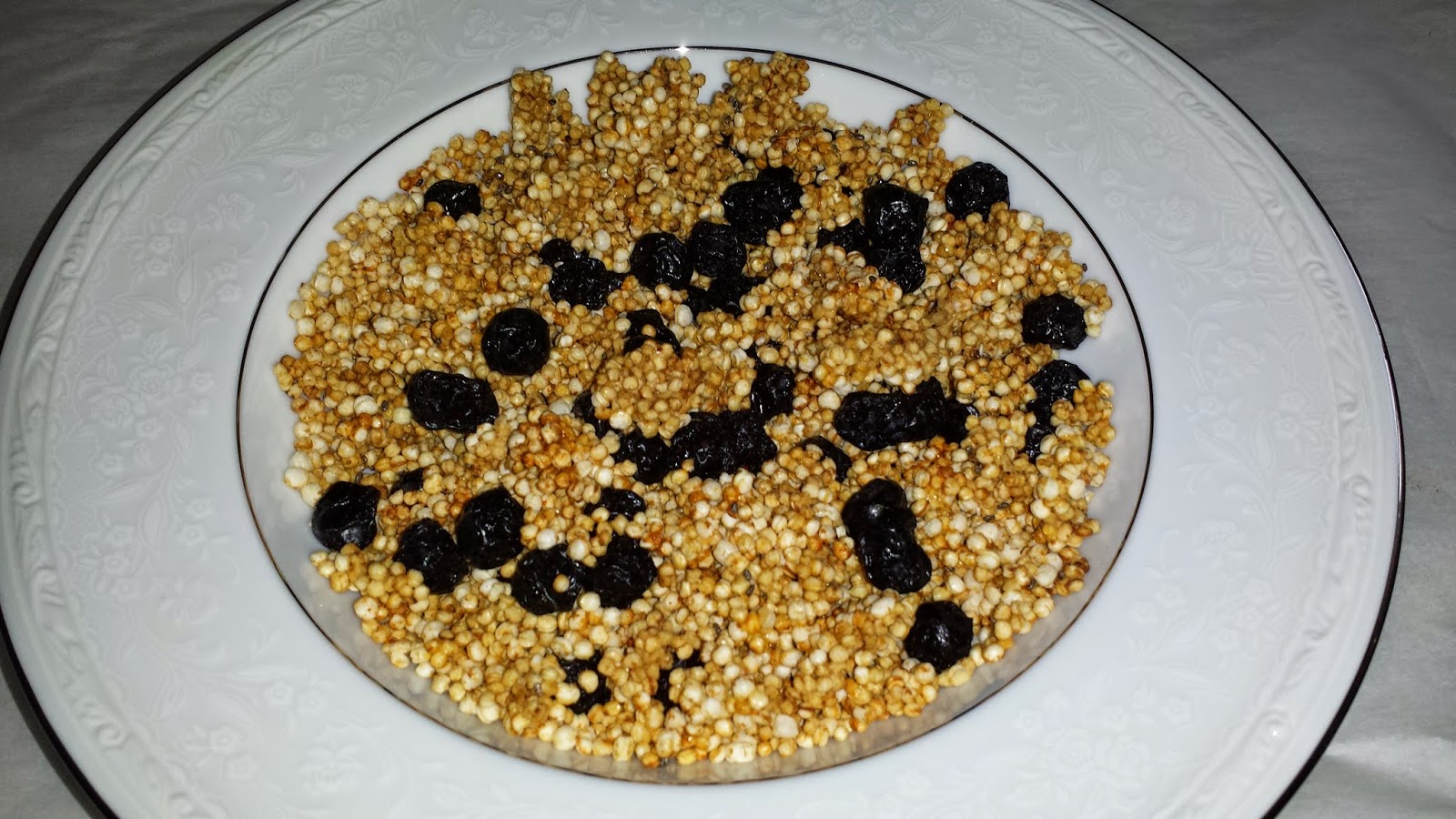 Vanilla Blueberry Passover Breakfast Cereal (GlutenFree & SugarFree)