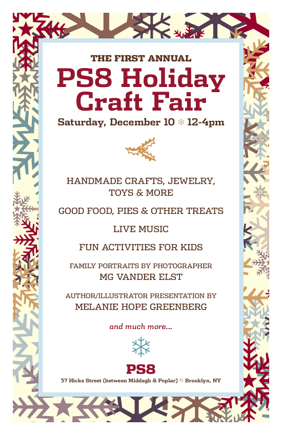 mcbrooklyn P.S. 8 Holiday Craft Fair Saturday