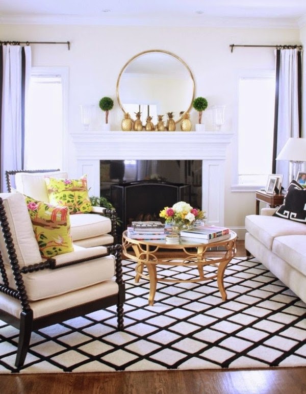 Carpet in black and white &#8211; wonderful ideas