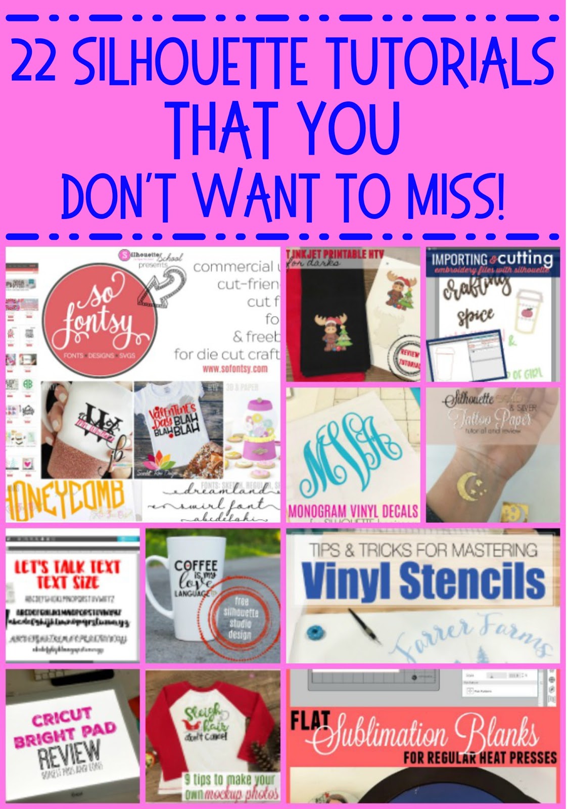 How to Use the Same Blanks and Designs for Sublimation and Vinyl! (Plus  Free Templates!) - Silhouette School