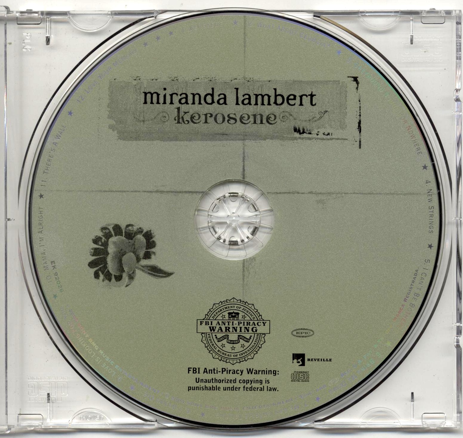 Encarte Miranda Lambert Kerosene Encartes Pop