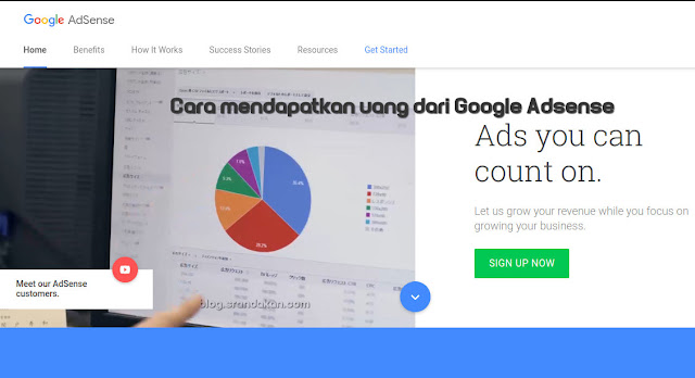 Cara mendapatkan uang dari Google Adsense - Coretanku