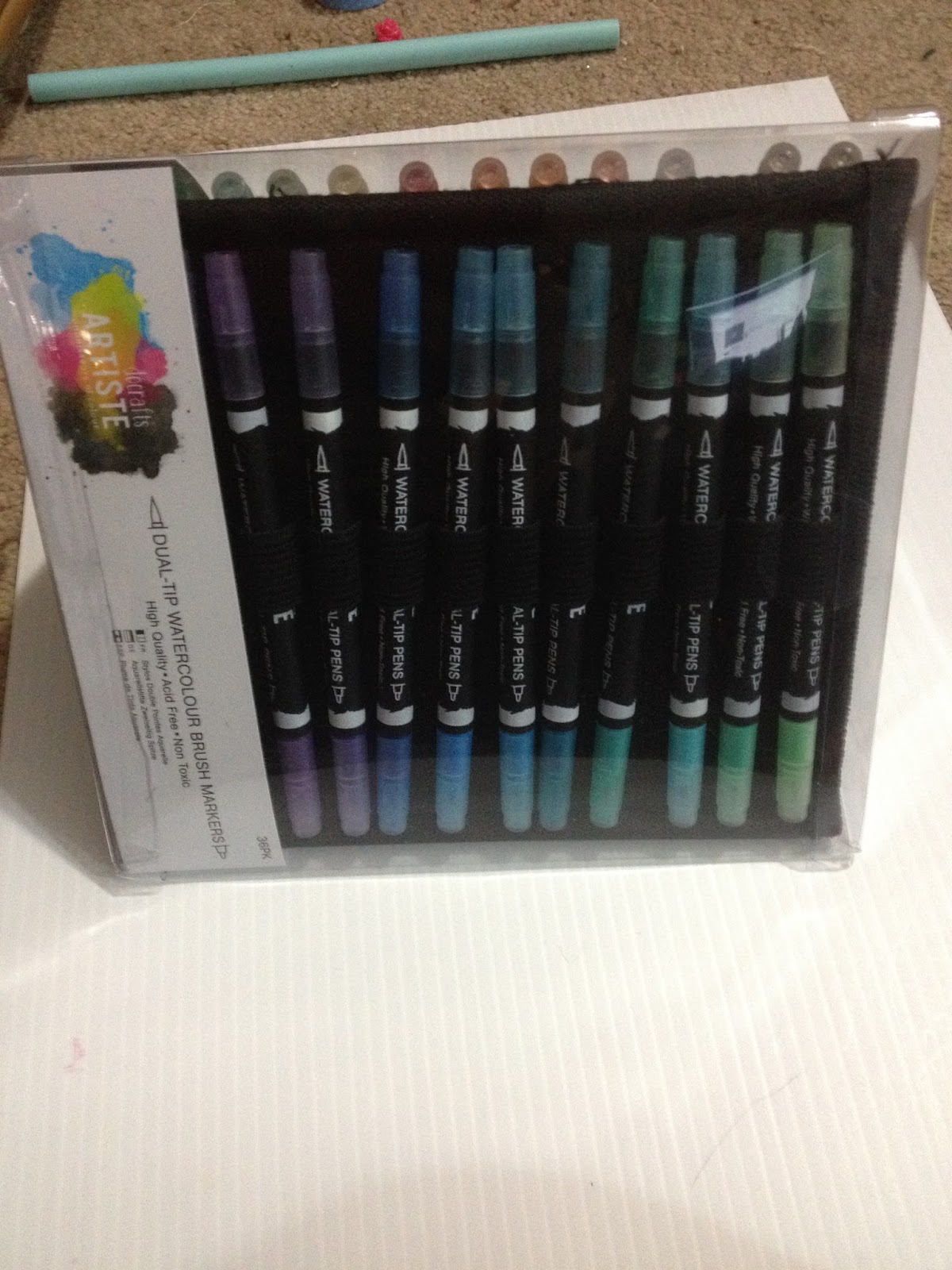 Watercolor 12 Color Dual-Tip Markers by Artist's Loft™