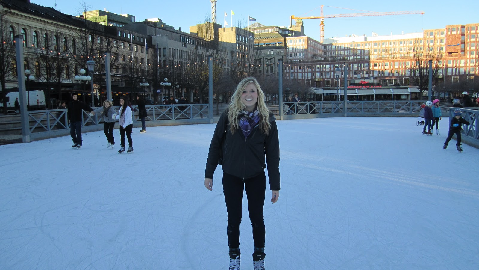American au pair in Stockholm Winter shenanigans