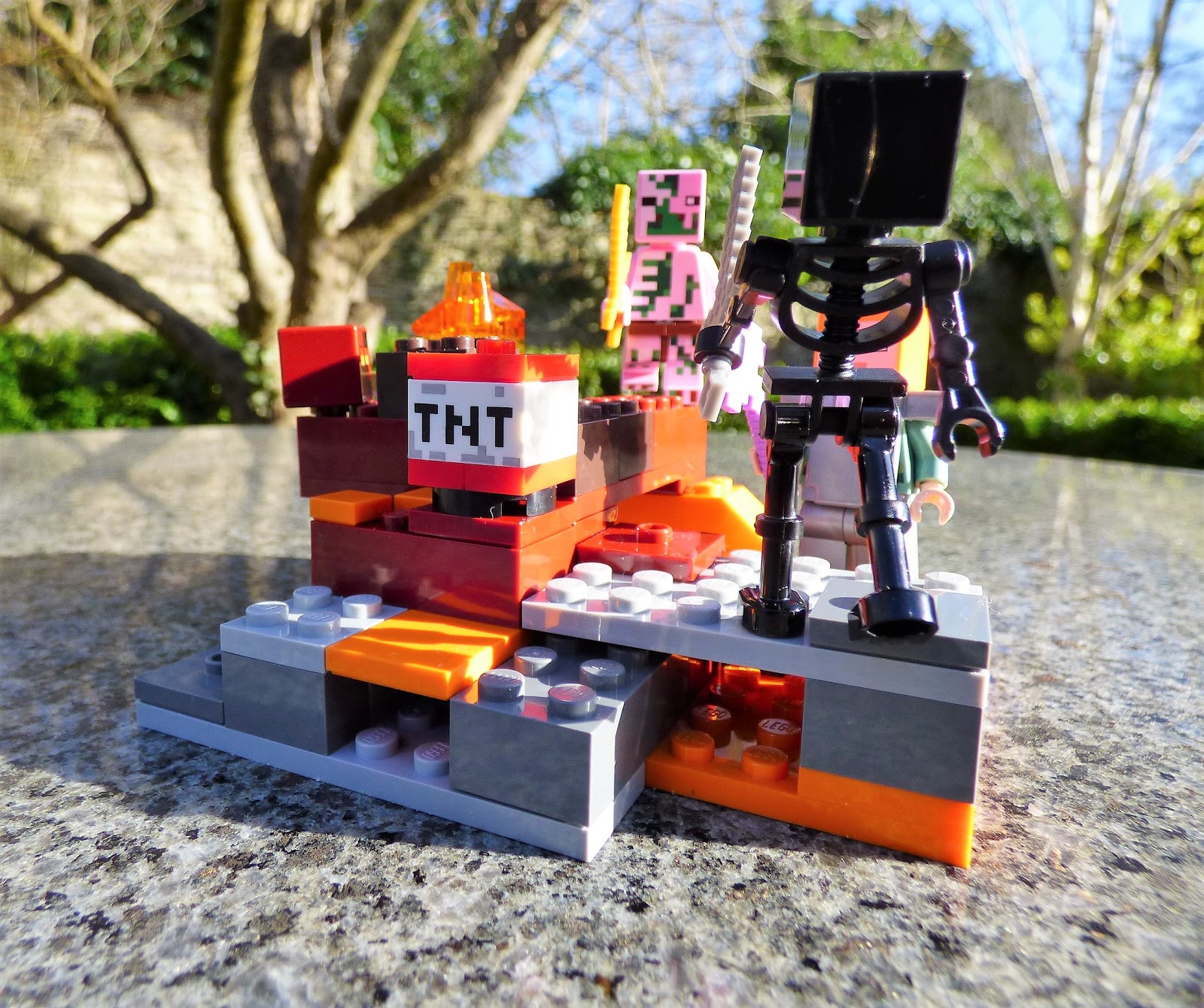 minecraft nether fight