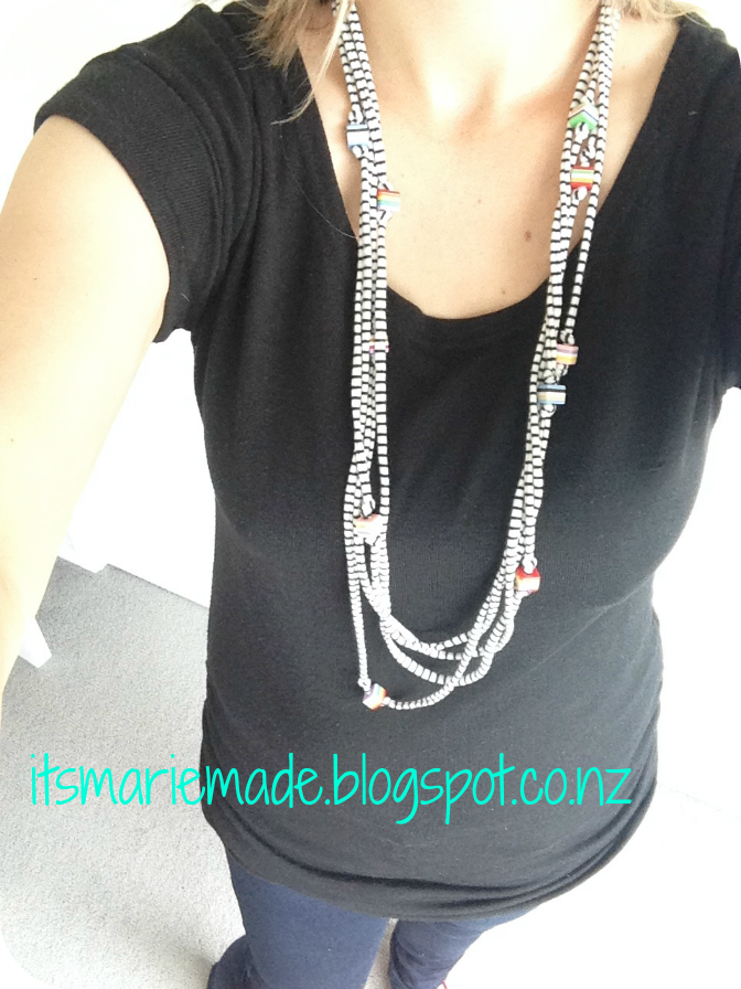 It's Marie Made! How to Make a TShirt Yarn Necklace