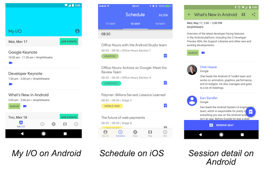 Google I/O 2017 on your mobile devices