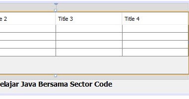 Belajar Java : Penggunaan Table (jTable) pada Java ~ Belajar Bareng|| # ...