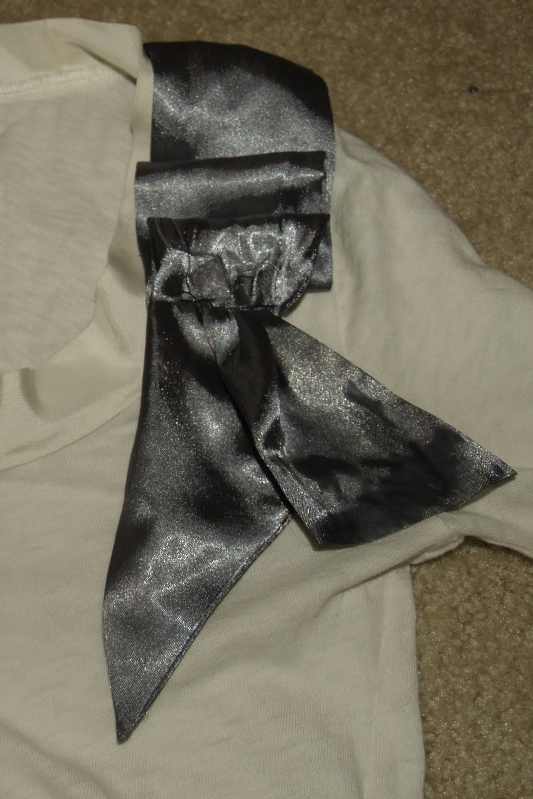 Arm-Cover Ribbon Arrange Short T-Shirt main image 0